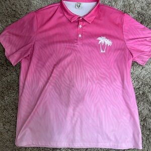Hardaddy Pink Gradient Men's Polo Shirt XXL